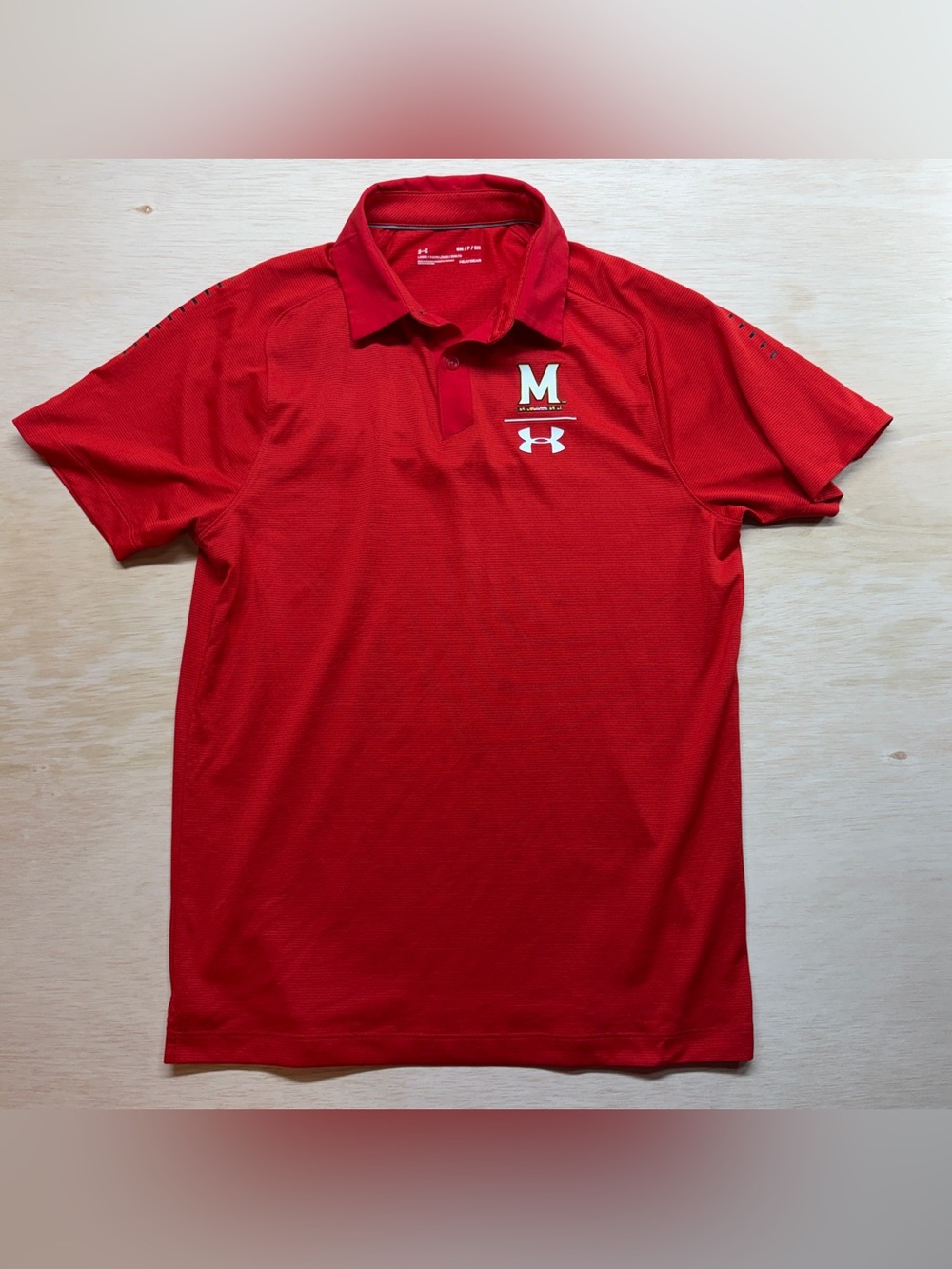 Men's Under Armour Maryland Terrapins HeatGear Golf Polo Shirt small